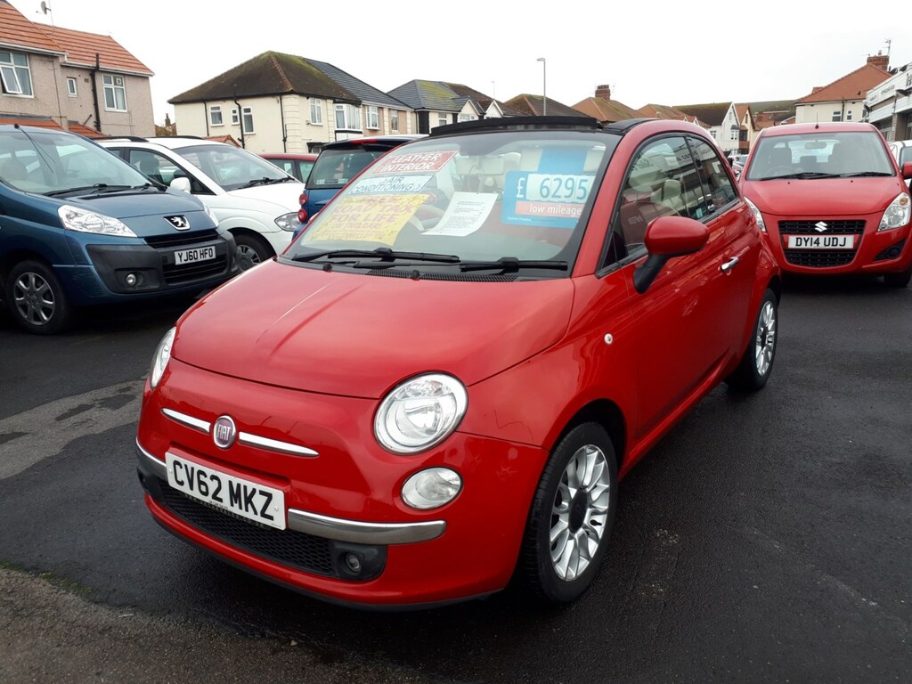 Fiat 500C 1.2 Lounge Convertible From 5,495 Retail Packag Red #2