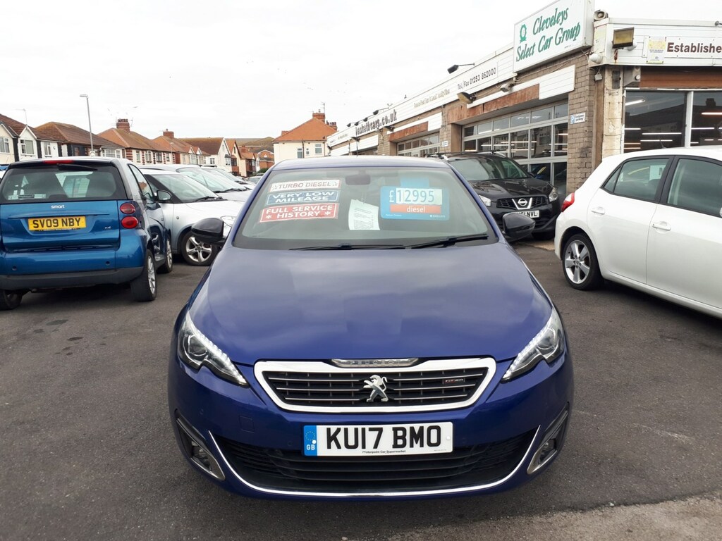 Peugeot 308 1.6 Bluehdi 120 Gt Line 5-Door From 10,495 Blue