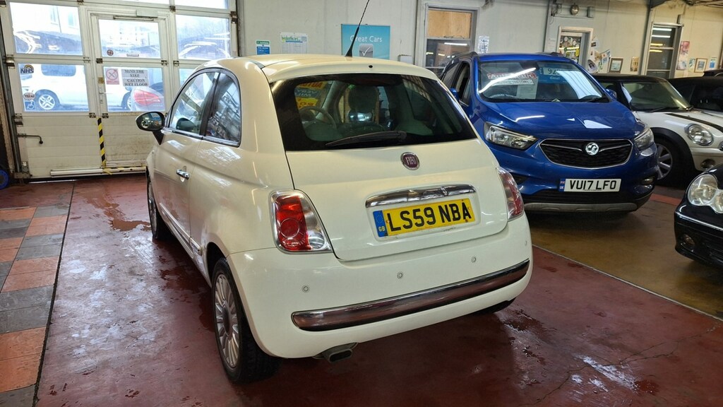 Fiat 500 Hatchback White #5
