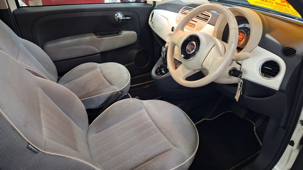 Fiat 500 Hatchback White #6
