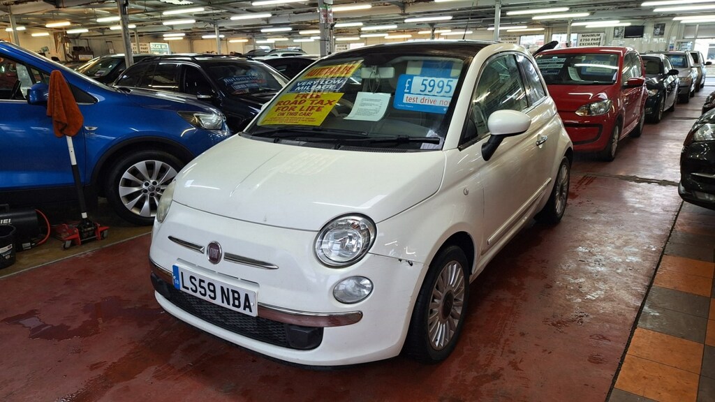 Fiat 500 Hatchback White #2