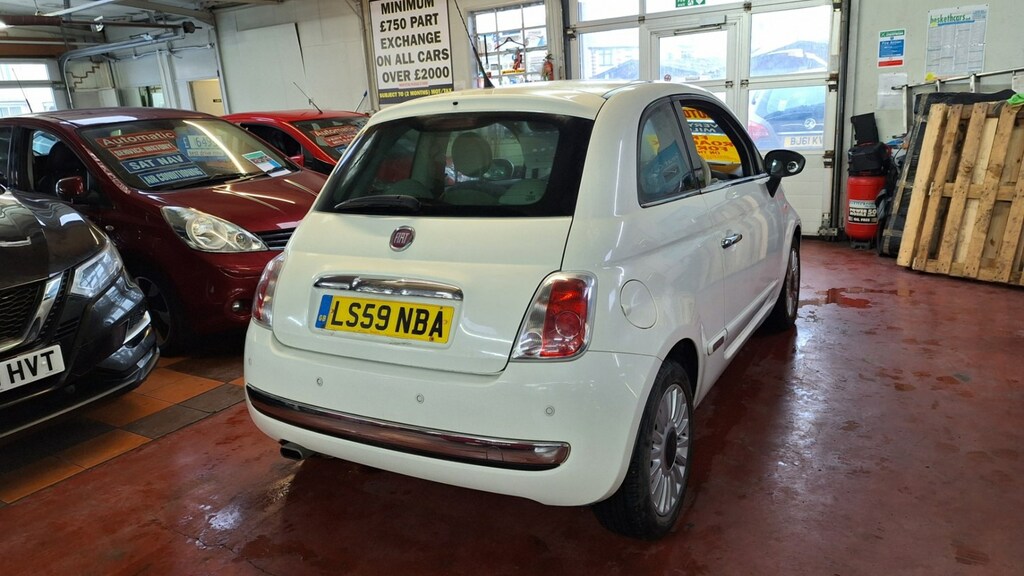 Fiat 500 Hatchback White #4