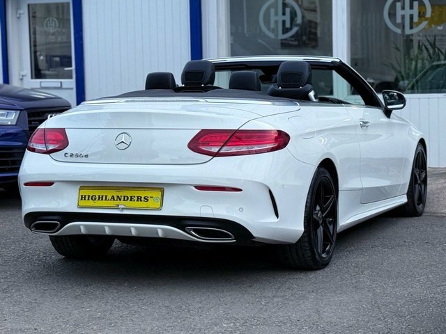 Mercedes-Benz C Class 2018 2.1 C250d Amg Line Premium Plus Sat Nav Cam KT18OSM White #3