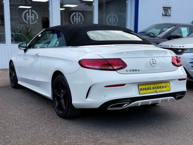 Mercedes-Benz C Class 2018 2.1 C250d Amg Line Premium Plus Sat Nav Cam KT18OSM White #2