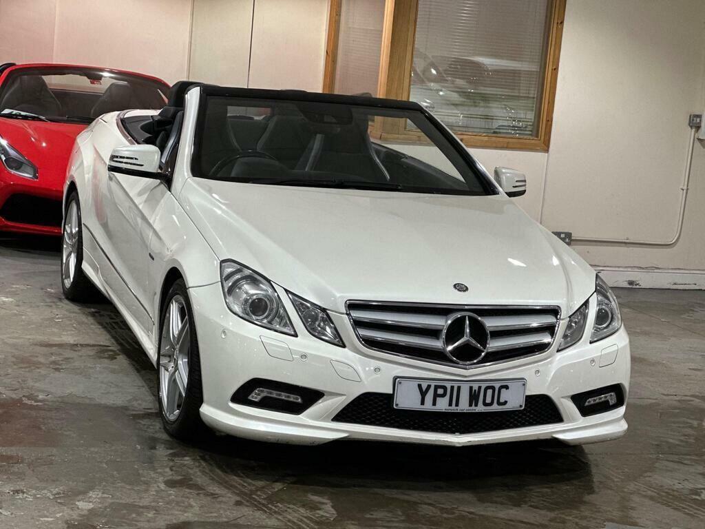 Mercedes-Benz E Class 3.0 E350 Cdi V6 Blueefficiency Sport Cabriolet G-t YP11WOC White