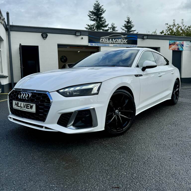 Audi A5 35 Tdi S Line S Tronic WG70UAE White #3