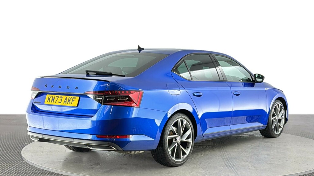 Skoda Superb 2.0 Tsi Sportline Plus Hatchback Dsg Eu KW73AKF Blue #4
