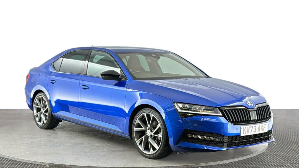 Skoda Superb 2.0 Tsi Sportline Plus Hatchback Dsg Eu KW73AKF Blue #2