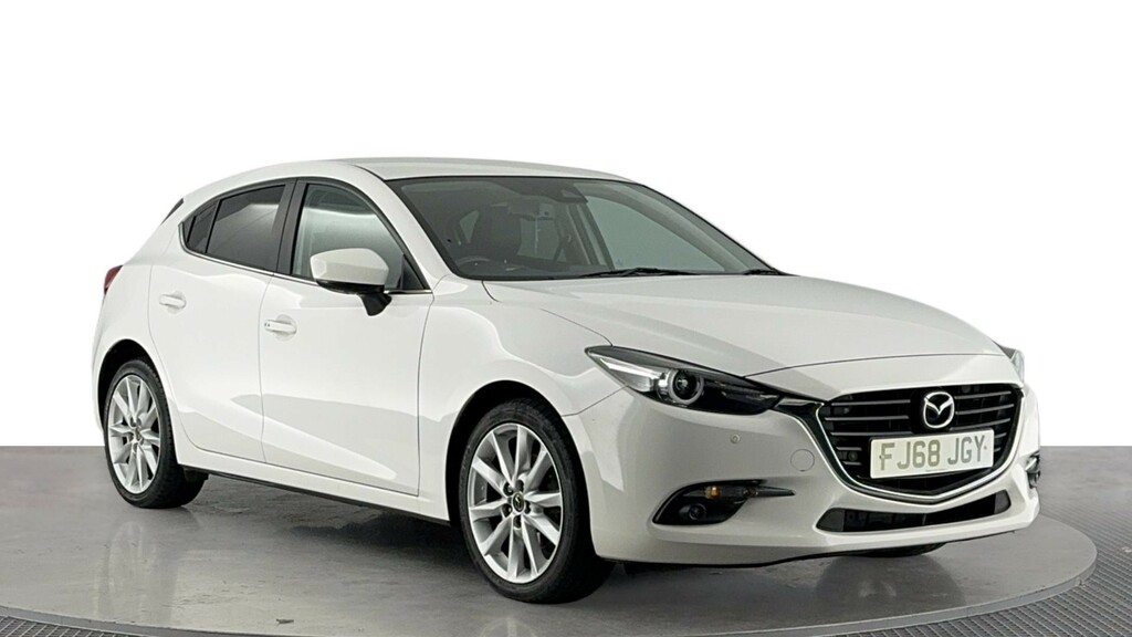 Mazda 3 2.0 Skyactiv-g Sport Nav Hatchback Manu FJ68JGY White #2