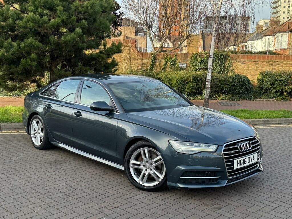 Audi A6 Saloon 2.0 Tdi S Line S Tronic Quattro Euro 6 Ss Blue