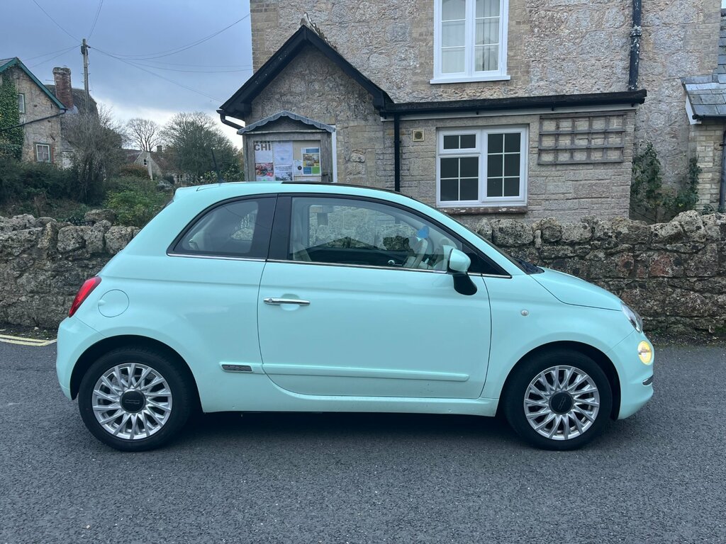 Fiat 500 1.2 Lounge Hatchback Euro 6 Ss RK16VLO Green #2
