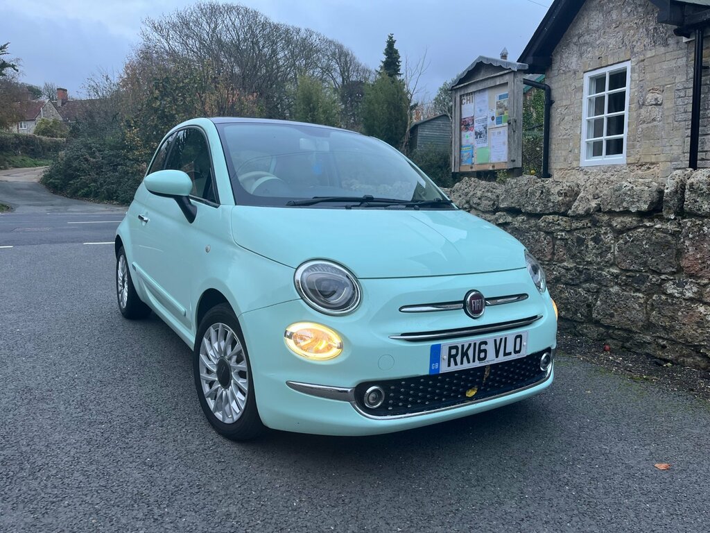 Fiat 500 1.2 Lounge Hatchback Euro 6 Ss Green