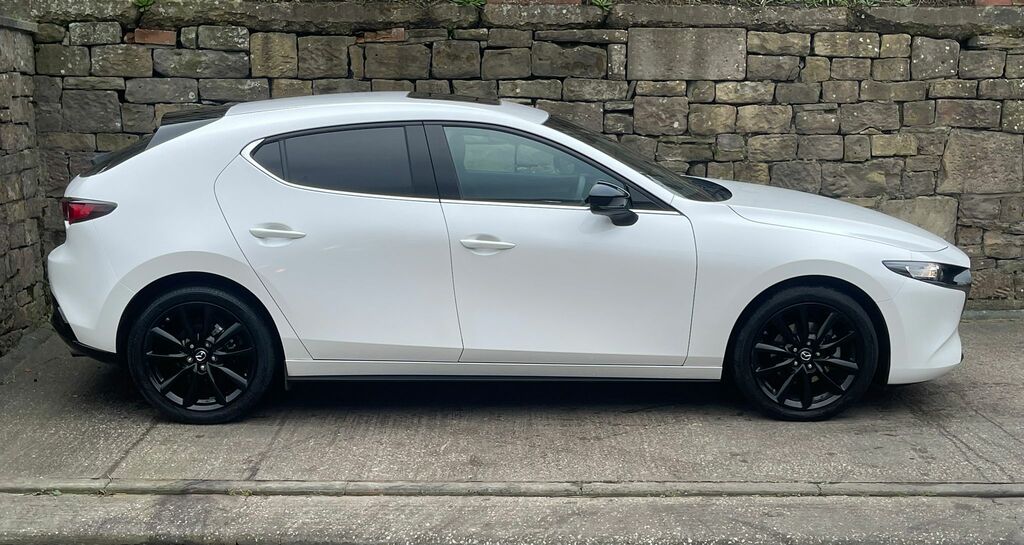 Mazda 3 2.0 E-skyactiv X Mhev 186 Homura Sun MX75RWO White #2