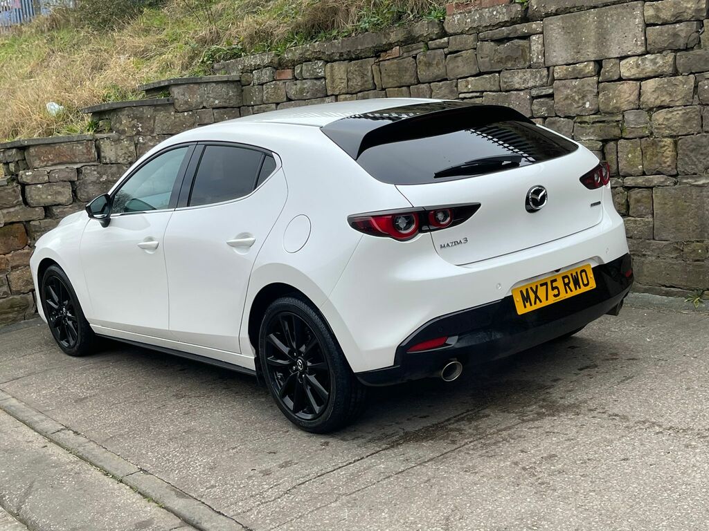 Mazda 3 2.0 E-skyactiv X Mhev 186 Homura Sun MX75RWO White #4