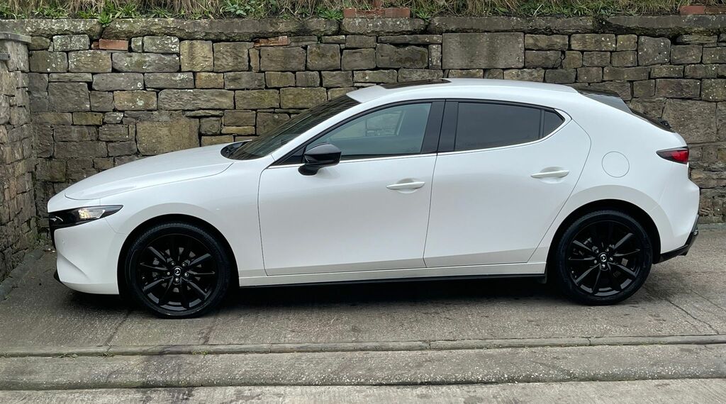 Mazda 3 2.0 E-skyactiv X Mhev 186 Homura Sun MX75RWO White #5