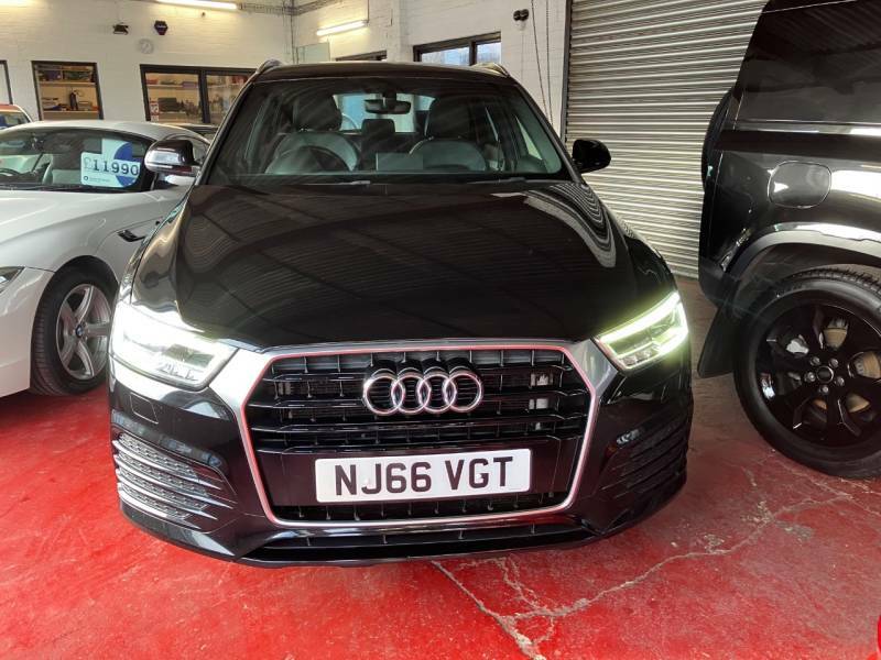 Audi Q3 2.0 Tdi S Line Navigation - 2016 66 NJ66VGT Black #2