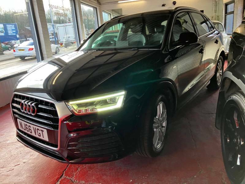 Audi Q3 2.0 Tdi S Line Navigation - 2016 66 NJ66VGT Black #3