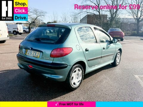 Peugeot 206 1.6 Glx Hatchback KX51ZXJ Green #3