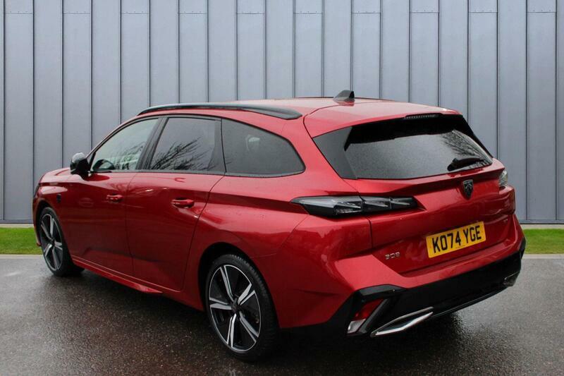 Peugeot 308 SW 1.2 Hybrid Gt E-dsc6 Euro 6 Ss KO74YGE Red #3