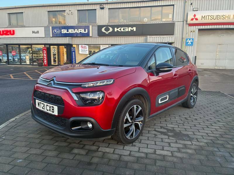 Citroen C3 1.2 Puretech Shine Plus - 2021 21 MT21CXB Red #3
