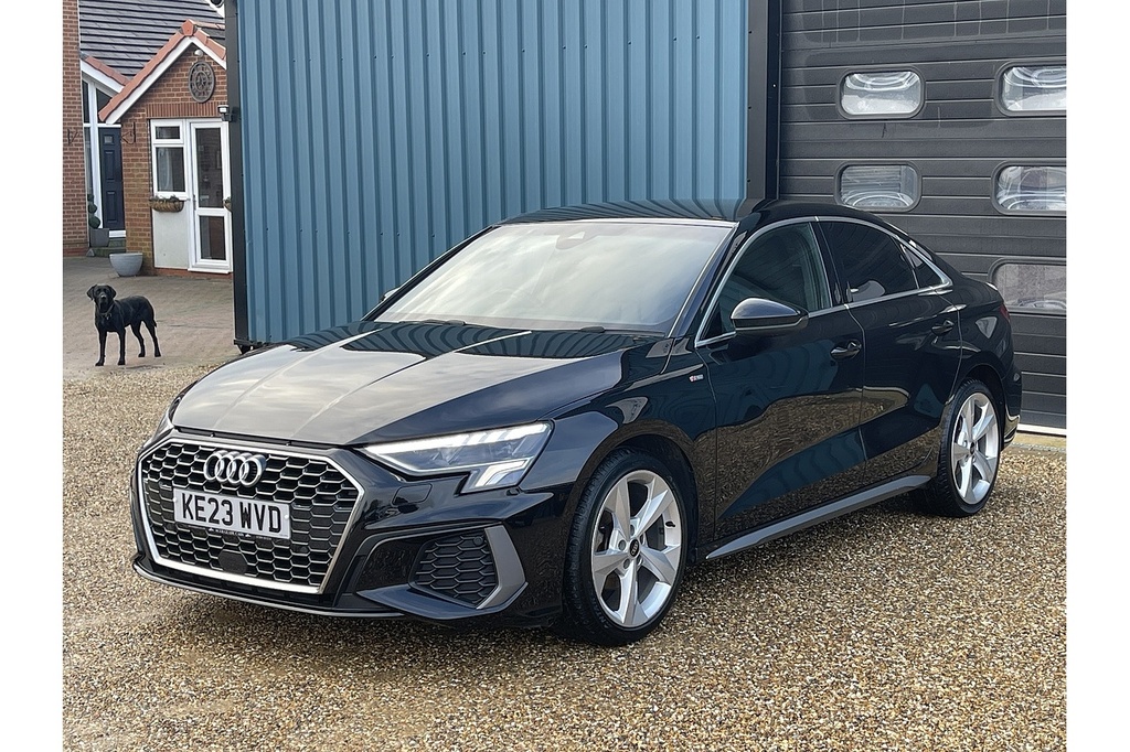 Audi A3 Tfsi S Line 2023 U2487 Ulez KE23WVD Black #3