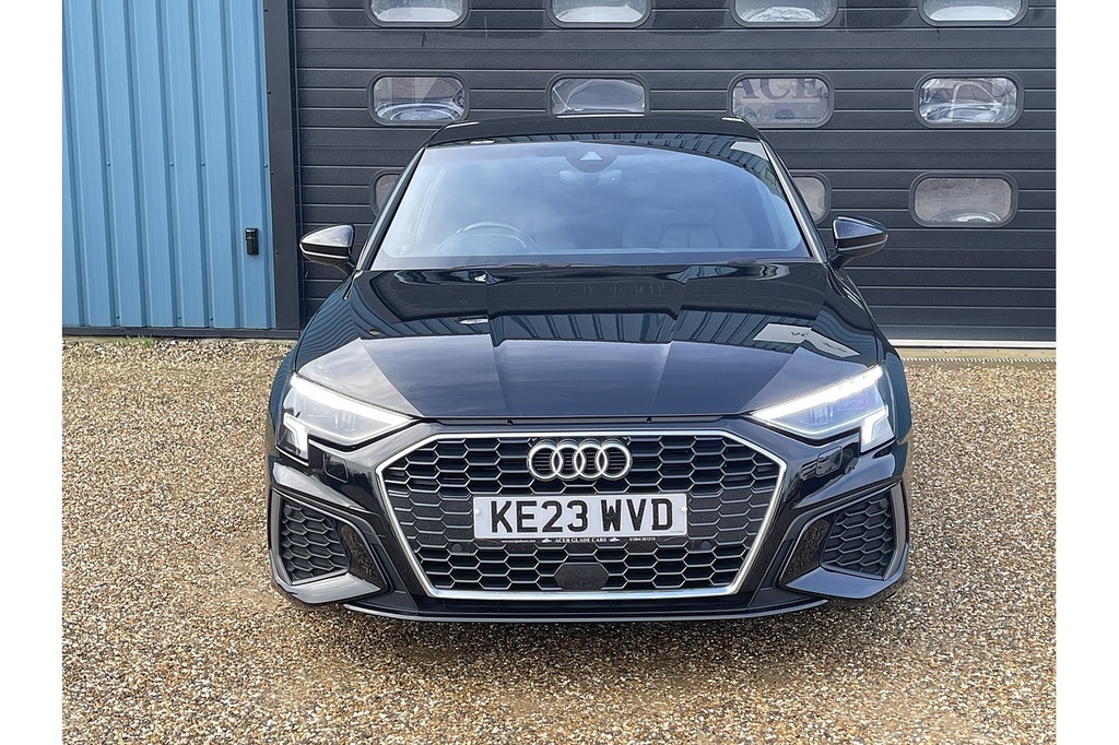 Audi A3 Tfsi S Line 2023 U2487 Ulez KE23WVD Black #2