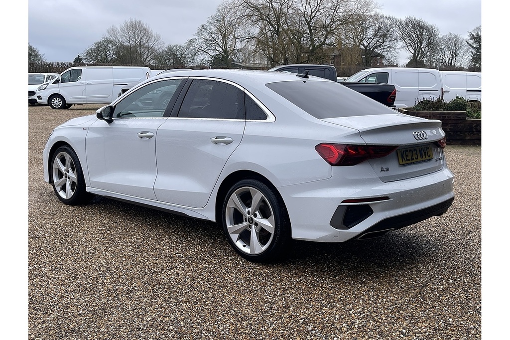 Audi A3 Tfsi S Line 2023 U2492 Ulez KE23WVC White #4