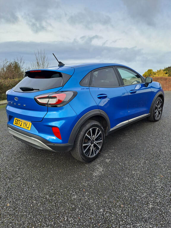 Ford Puma 1.0 Ecoboost Hybrid Mhev Titanium SD73YHJ Blue #3