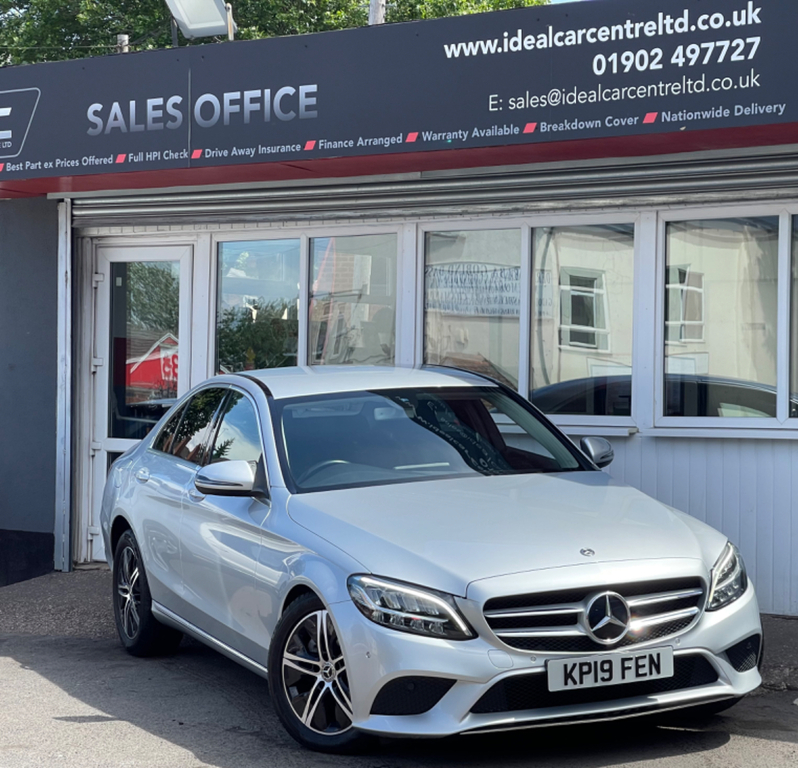 Mercedes-Benz C Class 2.0 C220d Sport Saloon G-tronic Euro 6 Silver