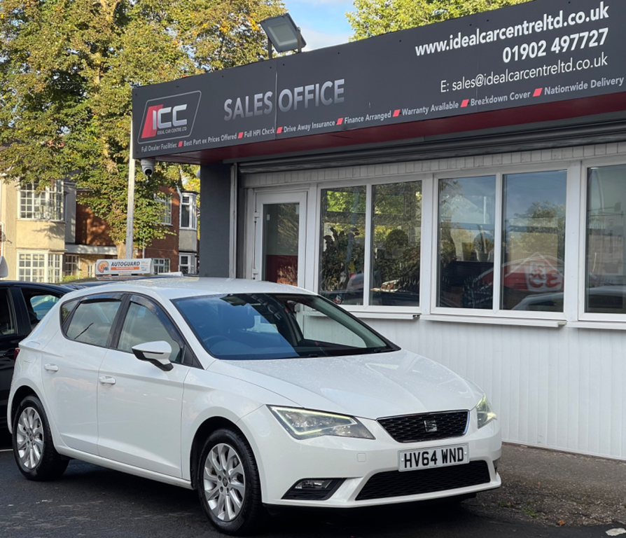 Seat Leon 1.6 Tdi Cr Se Hatchback Euro 5 HV64WND White #5