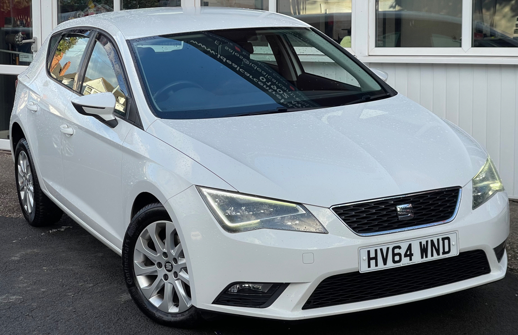 Seat Leon 1.6 Tdi Cr Se Hatchback Euro 5 HV64WND White #2