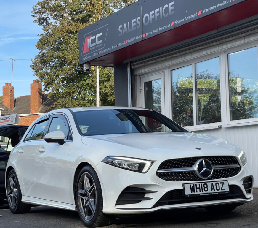 Mercedes-Benz A Class 1.5 Amg Line Hatchback 7G-dct Euro 6 S WH18AOZ White #2