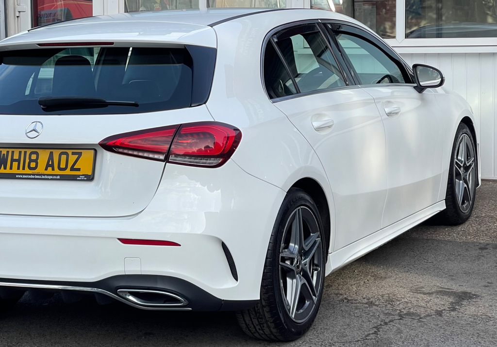 Mercedes-Benz A Class 1.5 Amg Line Hatchback 7G-dct Euro 6 S WH18AOZ White #6