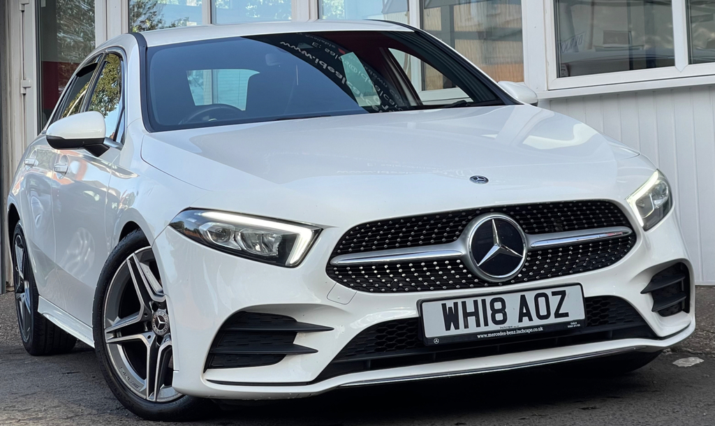 Mercedes-Benz A Class 1.5 Amg Line Hatchback 7G-dct Euro 6 S WH18AOZ White