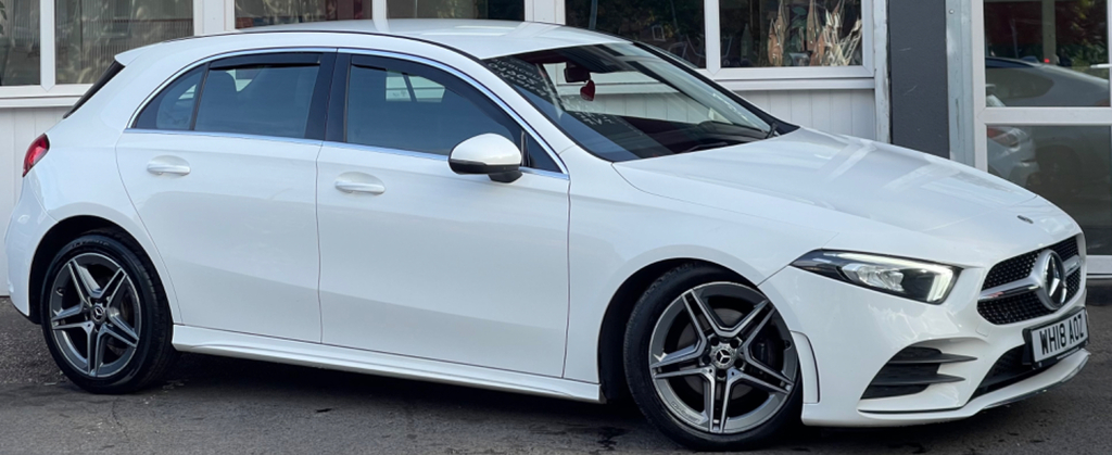 Mercedes-Benz A Class 1.5 Amg Line Hatchback 7G-dct Euro 6 S WH18AOZ White #3