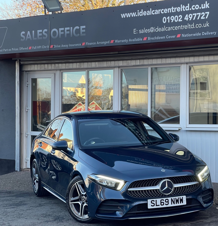 Mercedes-Benz A Class 1.5 Amg Line Premium 2 Saloon 7G-dct Blue
