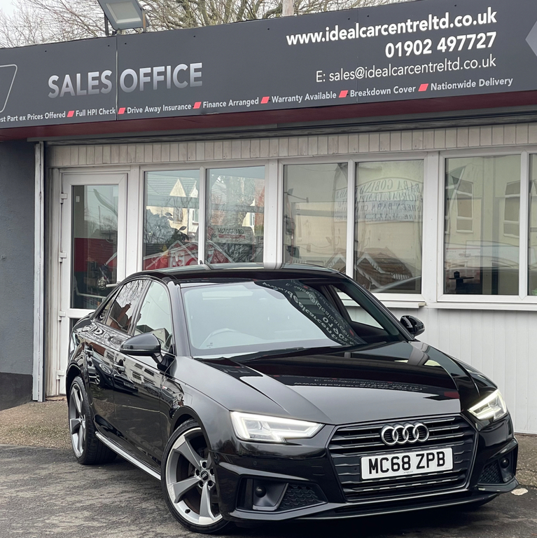 Audi A4 2.0 Tfsi 35 Black Edition Saloon S Tron Black