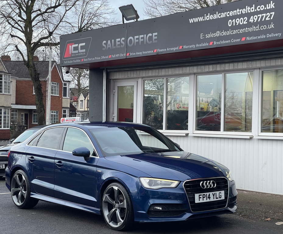 Audi A3 2.0 Tdi S Line Saloon Euro 5 S FP14YLG Blue #5
