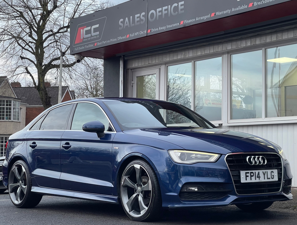 Audi A3 2.0 Tdi S Line Saloon Euro 5 S FP14YLG Blue #4