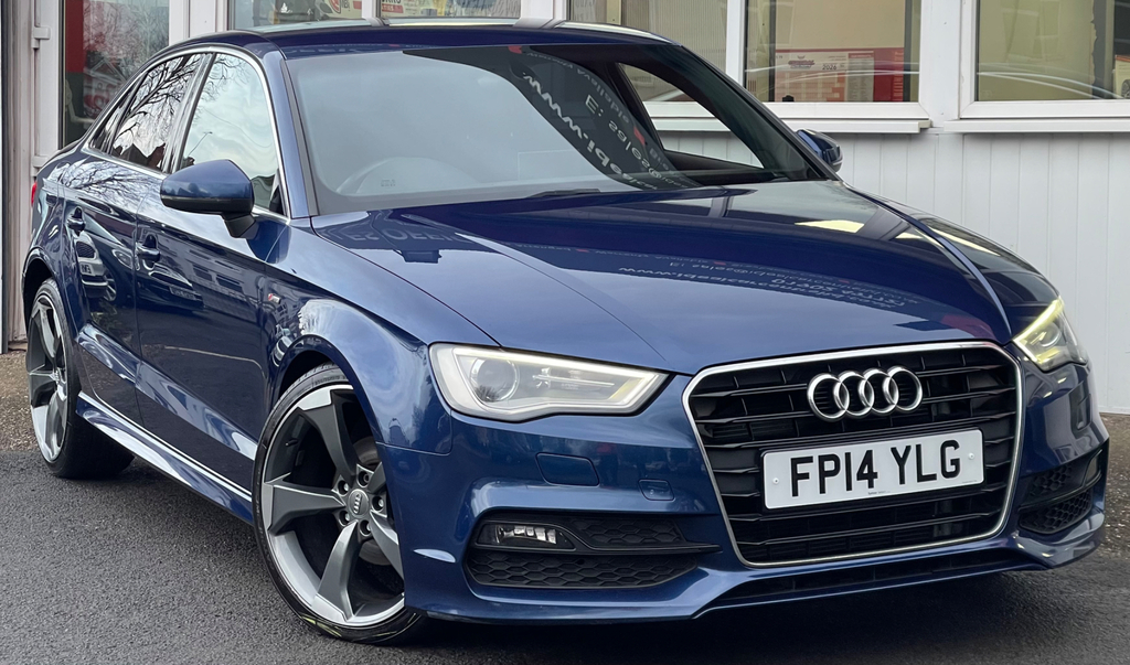 Audi A3 2.0 Tdi S Line Saloon Euro 5 S FP14YLG Blue