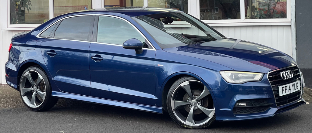 Audi A3 2.0 Tdi S Line Saloon Euro 5 S FP14YLG Blue #3