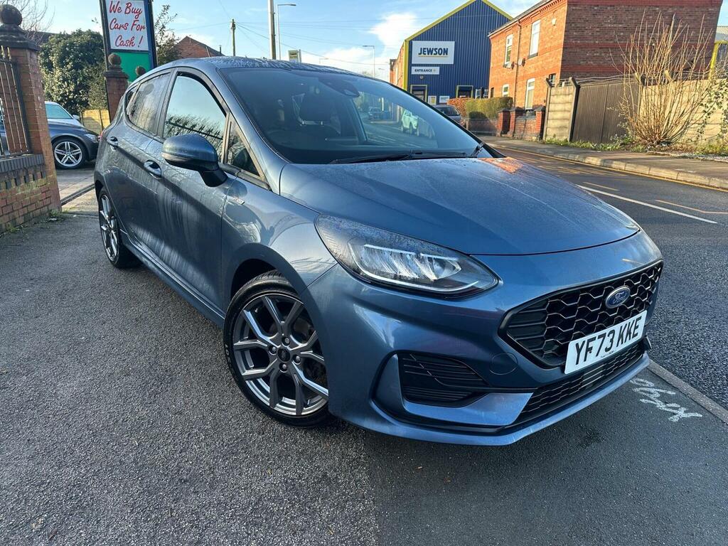 Ford Fiesta Hatchback 1.0T Ecoboost Mhev St-line Edition Euro YF73KKE Blue