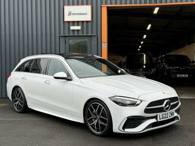 Mercedes-Benz C Class 2.0 C300dh Mhev Amg Line Premium Plus Estate LG22ZWM White #3
