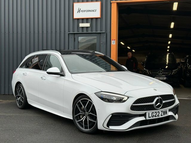 Mercedes-Benz C Class 2.0 C300dh Mhev Amg Line Premium Plus Estate White