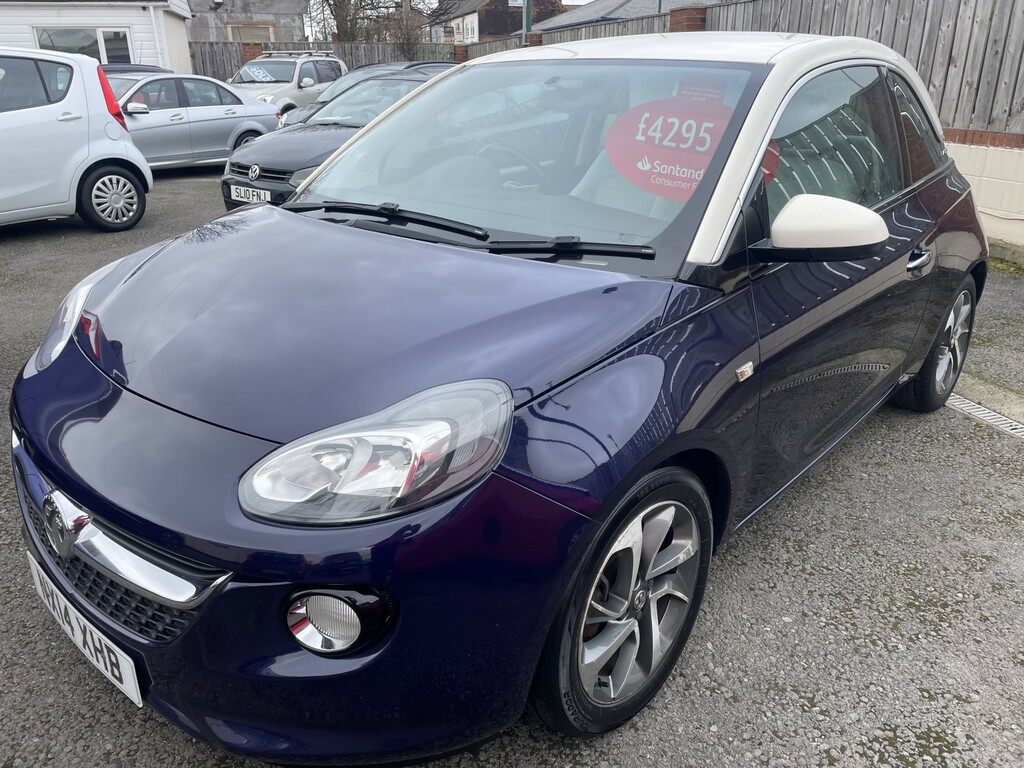 Vauxhall Adam Hatchback 1.2 16V Jam 2014 NX14XHB Blue #3