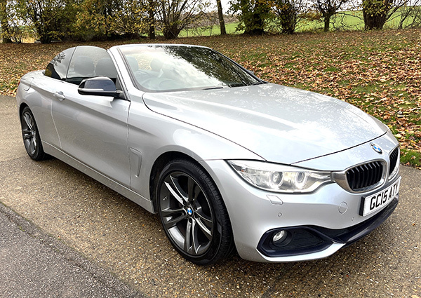 BMW 4 Series Sport Convertible Silver