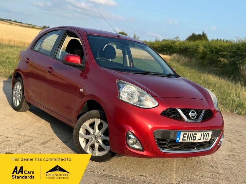 Nissan Micra 1.2 Acenta Hatchback EN16JVO Red #3