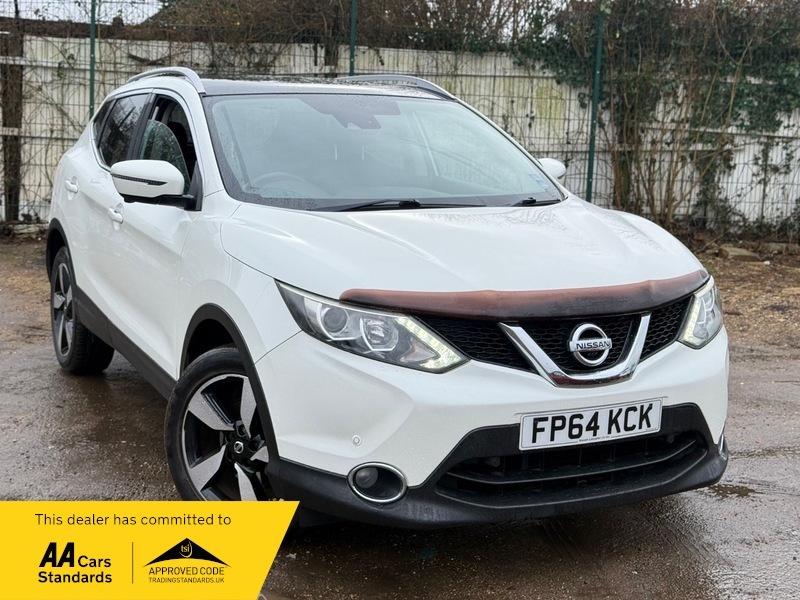 Nissan Qashqai 1.5 Dci N-tec Suv FP64KCK White #2
