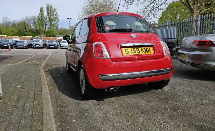 Fiat 500 1.2 Lounge Euro 5 GJ59KMK Red #5