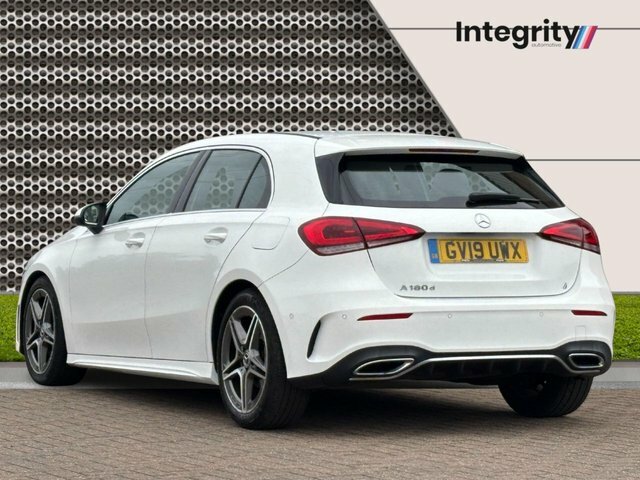 Mercedes-Benz A Class 2019 1.5 A180d Amg Line Executive Hatchback GV19UWX White #3